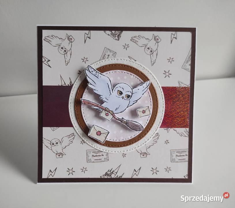 Kartka urodzinowa handmade Harry Potter łódzkie Łódź