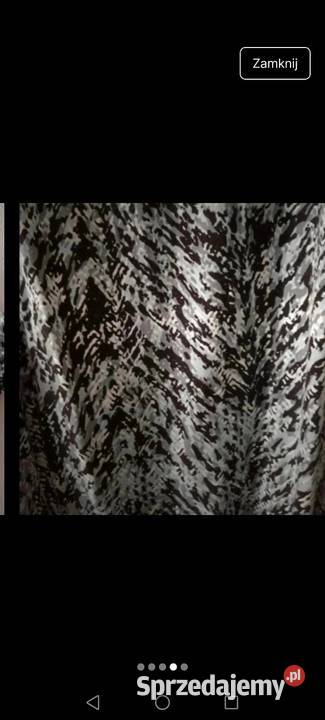 Bluzka wzór jodełkowy krótki rękaw klasyczna Krosno