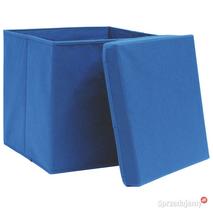 Pudełka z pokrywami 10 niebieskie 32x32x32 Warszawa