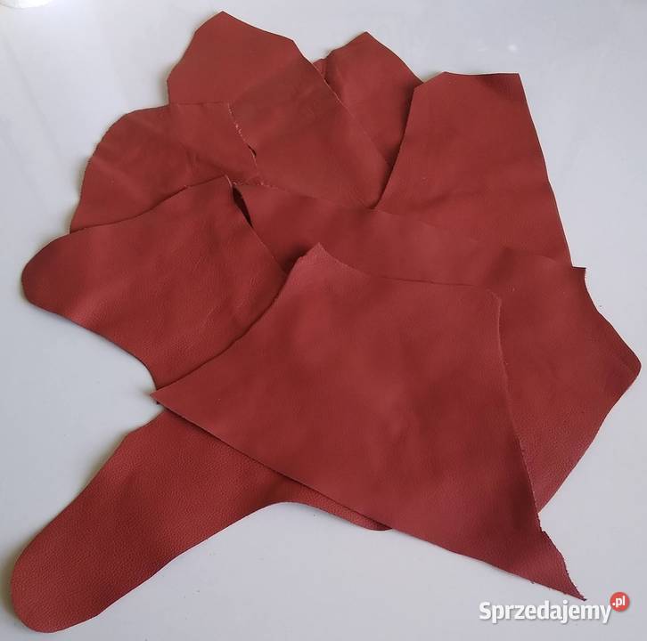 Skóra Licowa Włoska średnie i małe kawałki Gdańsk sprzedam