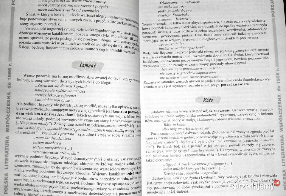 Opracowania lektury i wiersze 7a Polska Chełm