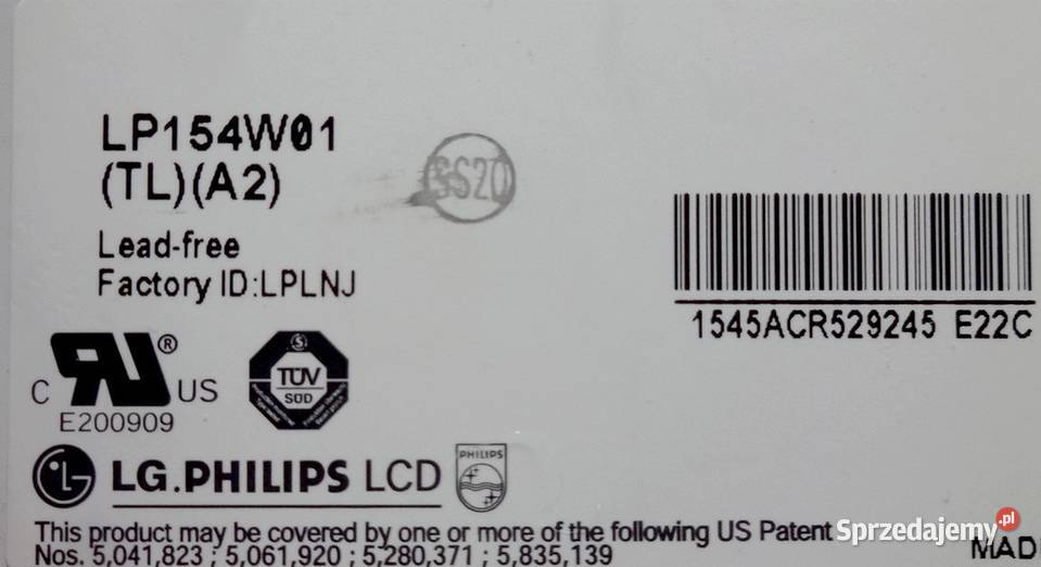 Matryca LGPhilips LP154W01 Szczecin