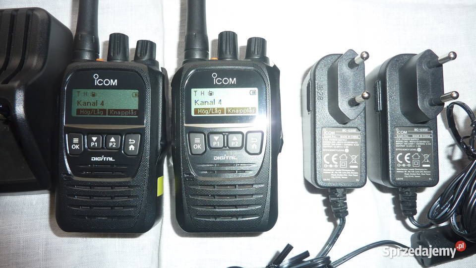 Dwa profesjonalne radiotelefonykrótkofalówkiICOM Łódź sprzedam