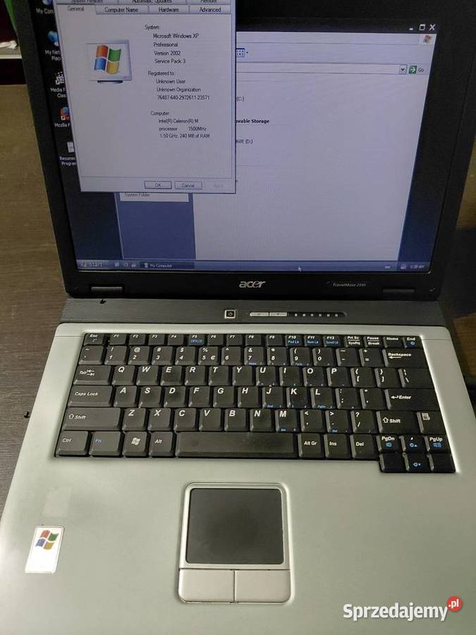 Laptop acer travelmate 2350 Grodzisk