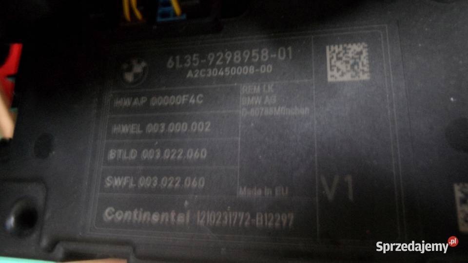 BMW F31 18 D 12r moduł sterownik REM 9298958 osobowe świętokrzyskie