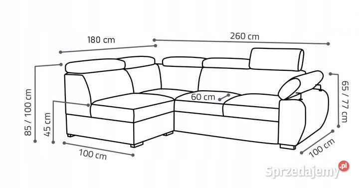 Narożnik Boston 2RR1p80bb Darmowa dostawa 260cm Wieruszów