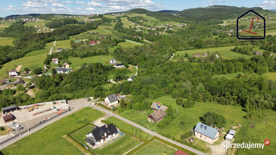 Działka budowlana 61 ar Trzetrzewina gm Chełmiec
