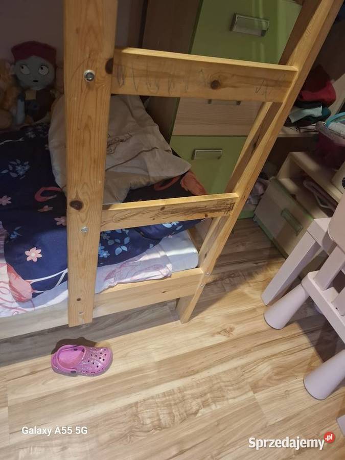 Łóżko piętrowe Mydal 90x200 z materacami Bydgoszcz