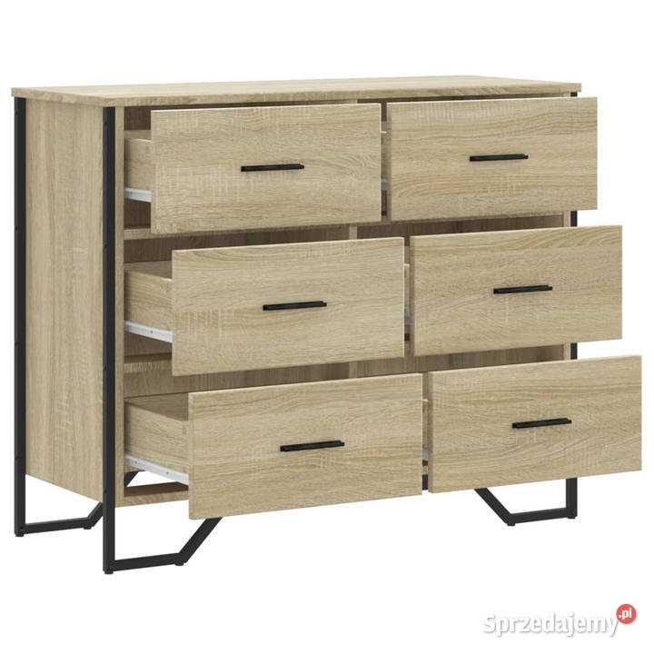 Komoda dąb sonoma 91x355x745 materiał Warszawa sprzedam