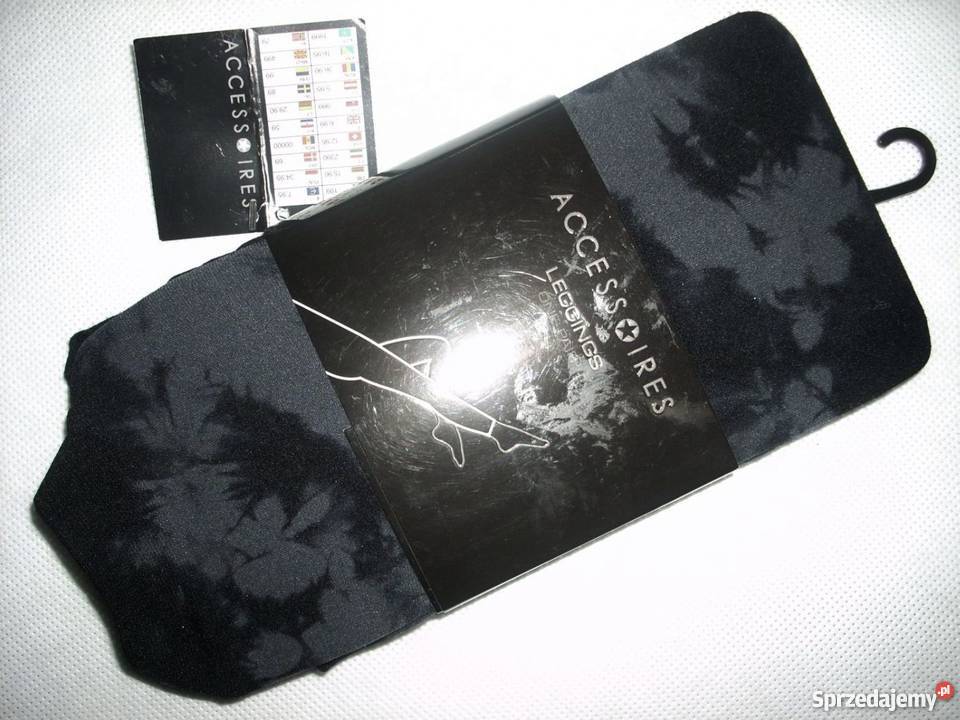 Yorker Legginsy Grafitowo Czarne Maziaje NOWE Nowy Sącz