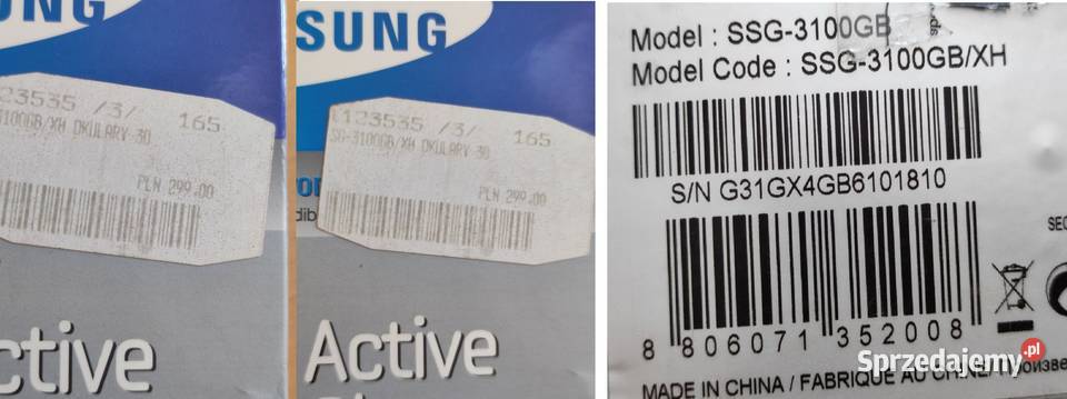 Okulary 3D Samsung SSG3100GB gogle trójwymiarowe Kielce