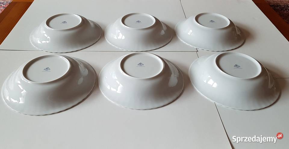 Głębokie talerze obiadowe porcelana Chodzież Dąbrowa Górnicza sprzedam