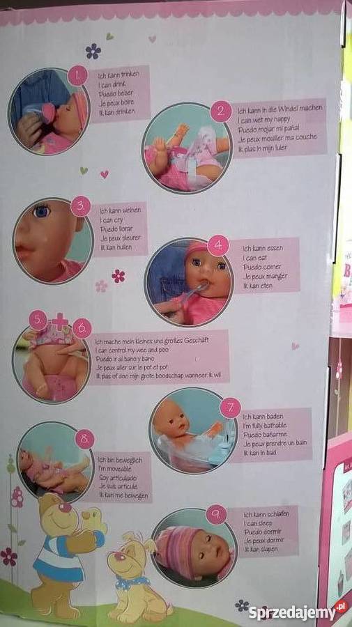 Lalka Baby born interaktywna 9 funkcji firmy dolnośląskie Lubin