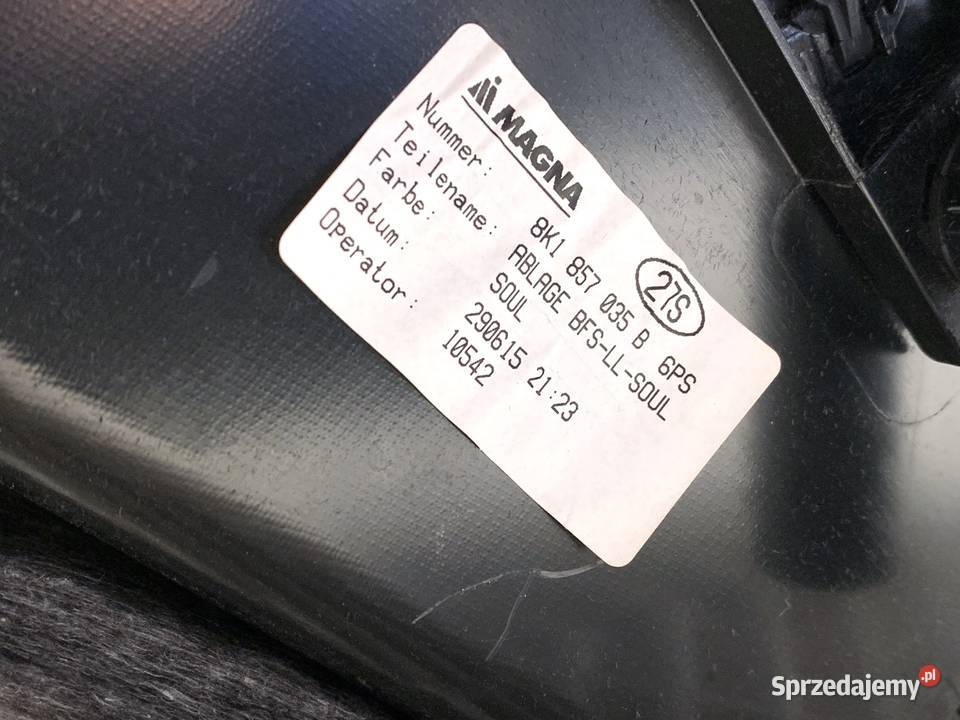 SCHOWEK PASAŻERA AUDI A4 B8 Kombi 0715 podkarpackie