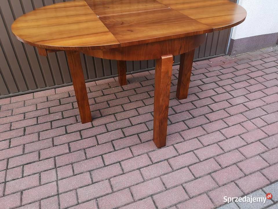 Stół ArtDeco Okrągły Orzech Rozkładany 100 Swarzędz sprzedam