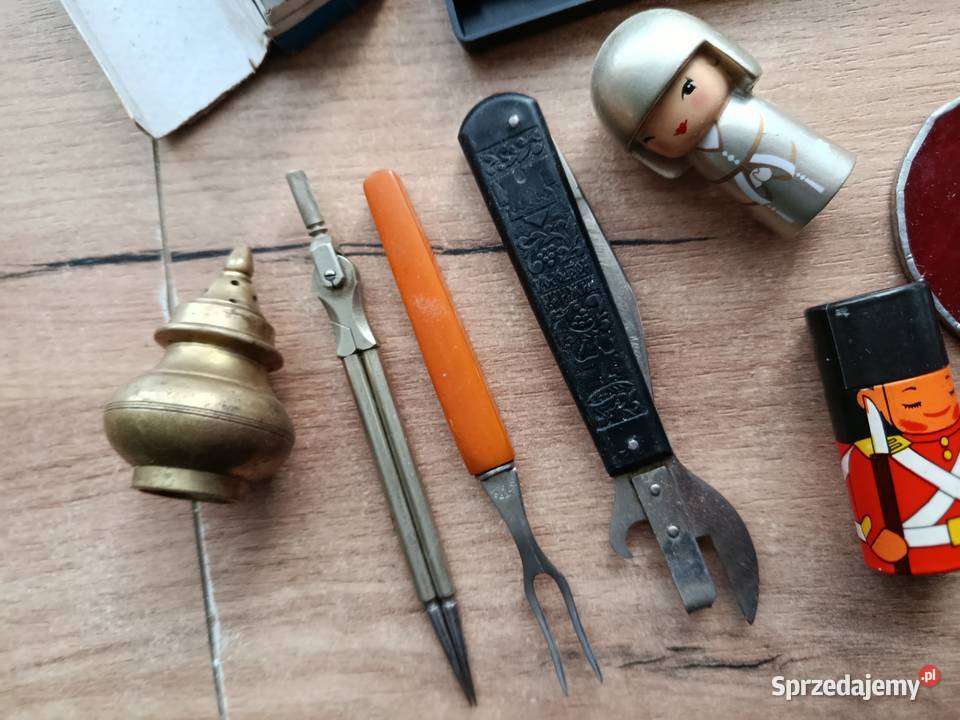 Zestaw 5 gadżety różności z PRL otwieracz Choszczno