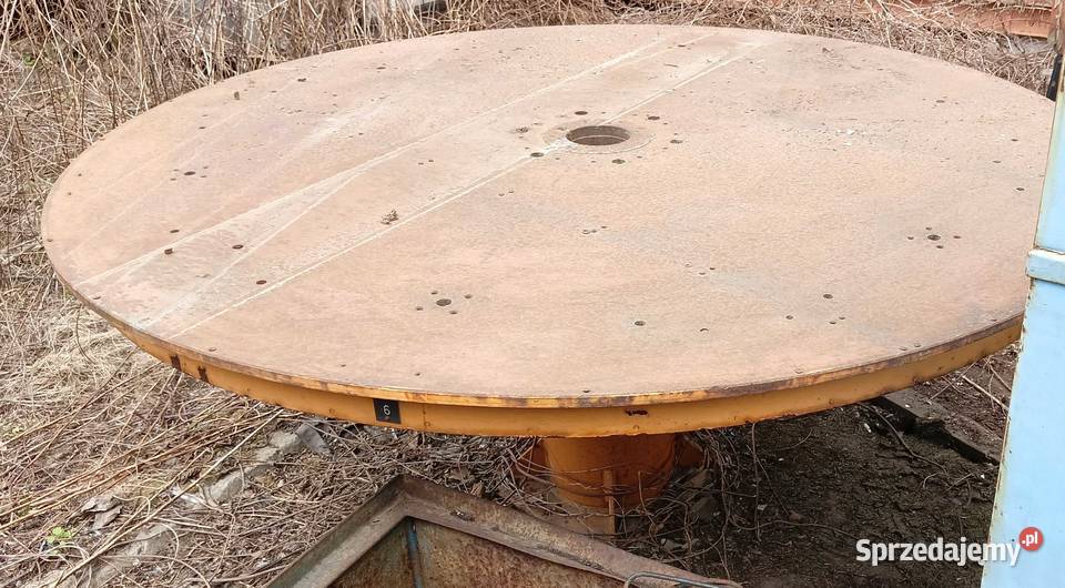 Stół obrotowy stalowy mocny 185cm