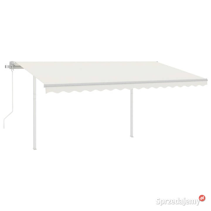 Automatycznie zwijana markiza ze słupkami 4x3 m