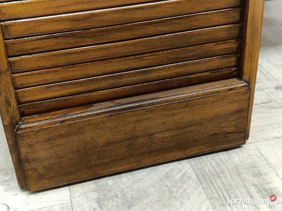 małe biurko dwustronne drewniane model Thonet z Radomsko