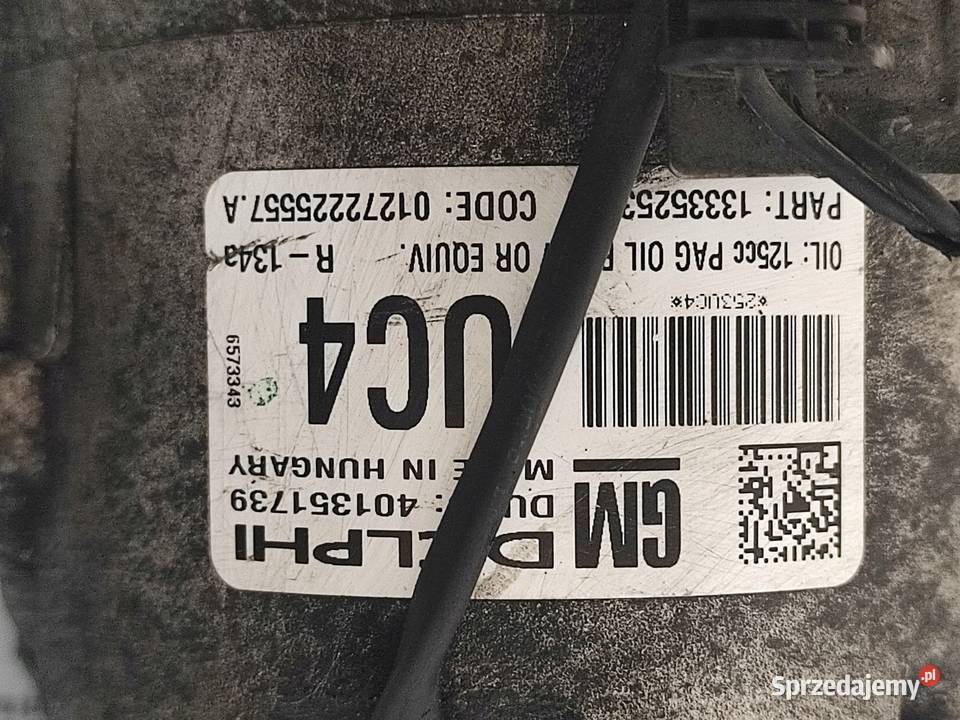 ASTRA ZAFIRA CORSA 14 A14NET 140 146 sprężarka osobowe Kompresory klimatyzacji świętokrzyskie Kielce