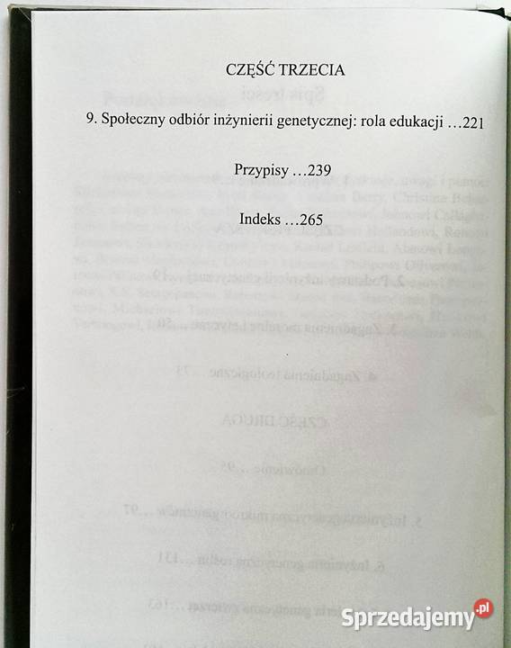 Poprawianie natury Inżynieria genetyczna Michael Kraków sprzedam