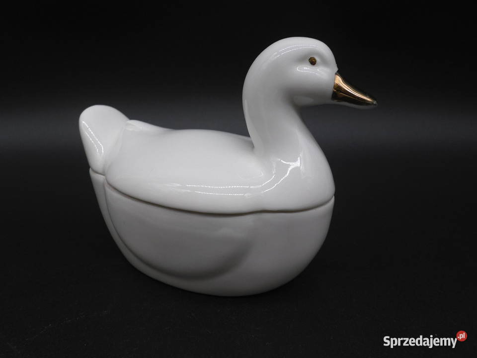 Porcelanowa Bombonierka Kaczka Vintage Genuine Raszków