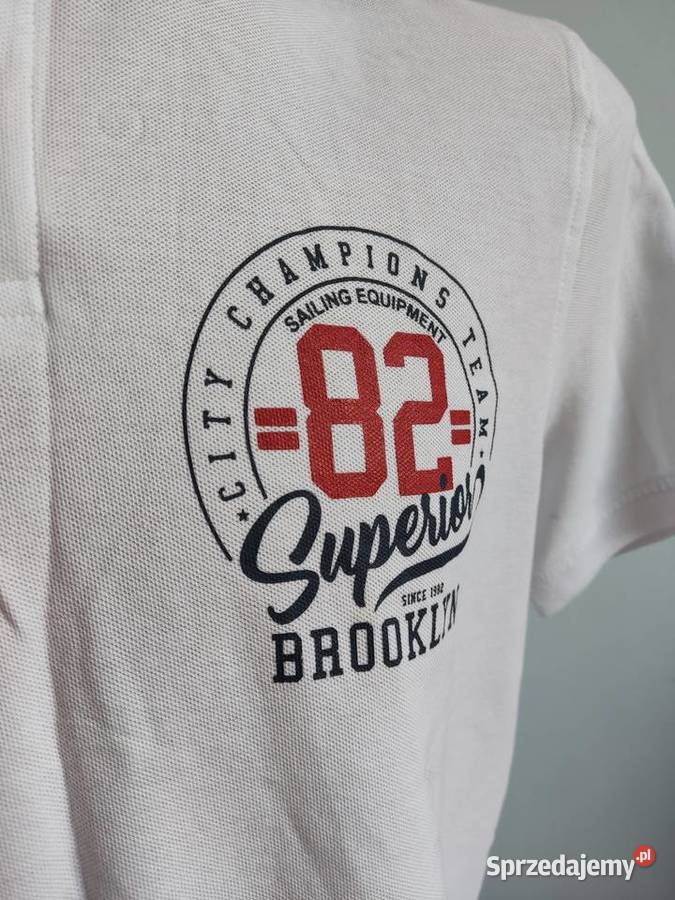 Koszulka polo biała SU Straight Up NOWA opolskie Głuchołazy sprzedam