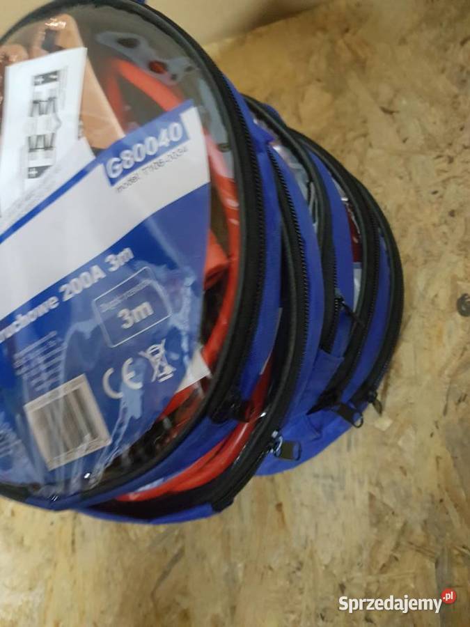 KABLE PRZEWODY ROZRUCHOWE 3M 200A POKROWIEC GEKO Głogowa sprzedam