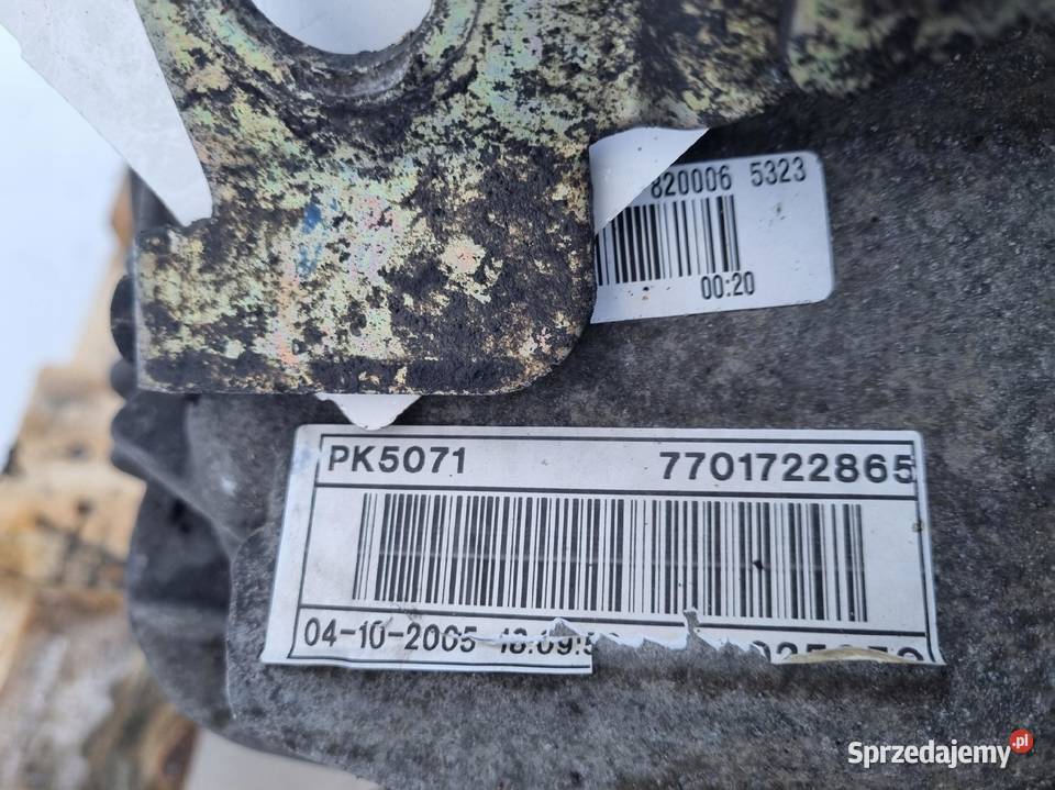 Renault Master 25 DCI SKRZYNIA BIEGÓW PK5071 osobowe Rudka