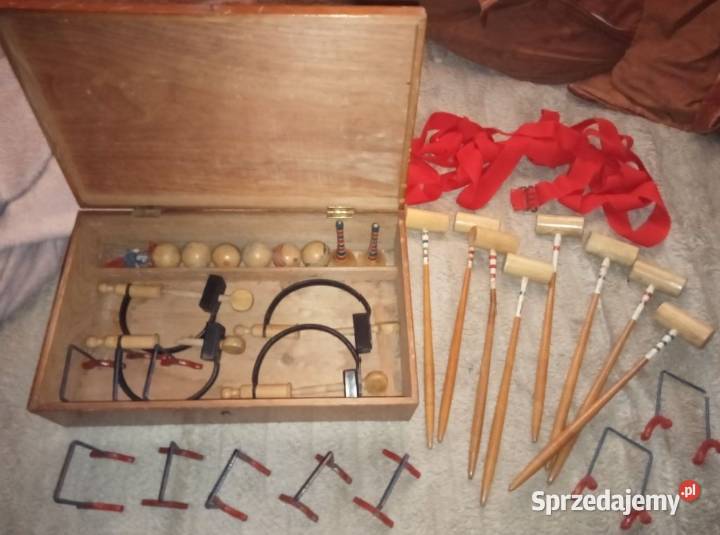 Stara zabawka Krykiet Table Cracuet Gra w Grójec