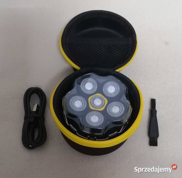 Elektryczna golarka obrotowa 6D do głowy i