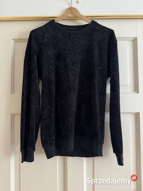 Bluza męska Zara S we wzór roślinny czarna Odzież codzienna śląskie Częstochowa