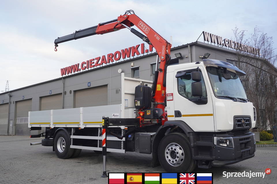 Renault C320 P4x2 E6 HDS Fassi 56t Zasięg 8m małopolskie Kraków