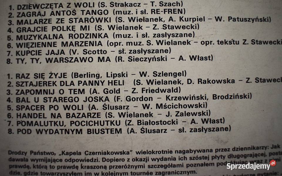 Kapela Czerniakowska Trzy płyty winylowe w Chełmno