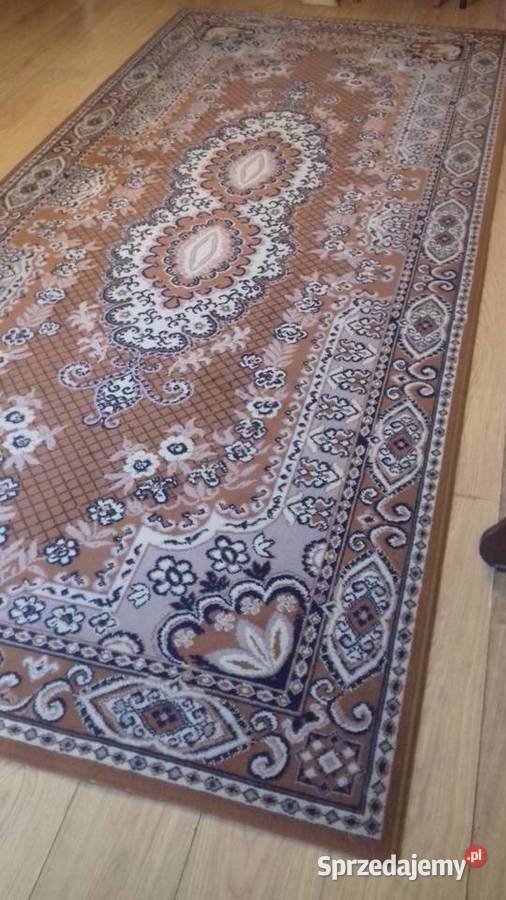 Dywan 350x153 brązowobeżowoczarny do sprzedania brązowy Kraków