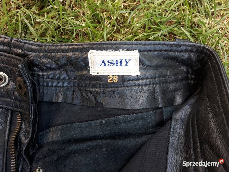 spodnie skórzane proste wiązaneMotor Sosnowiec