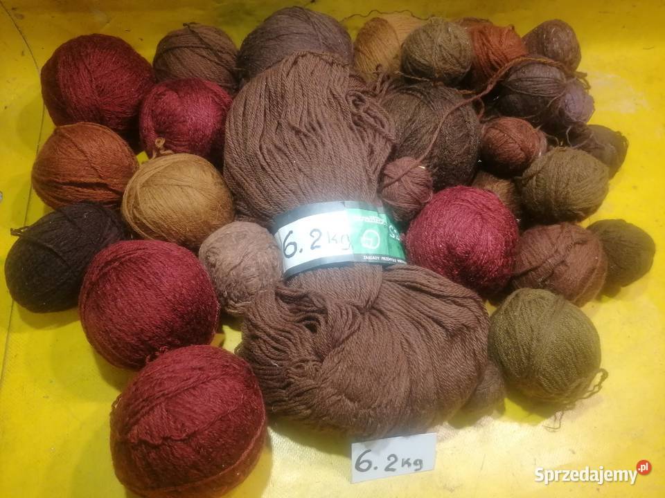 włóczka wełna 2 różne kolory 123567813 foto Piotrków Trybunalski