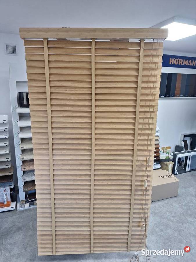 żaluzja bambusowa drewniana 50 mm Krasnosielc