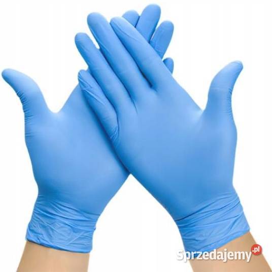 Rękawice Nitrylowe Rękawiczki Niebieskie 100 łódzkie Łódź