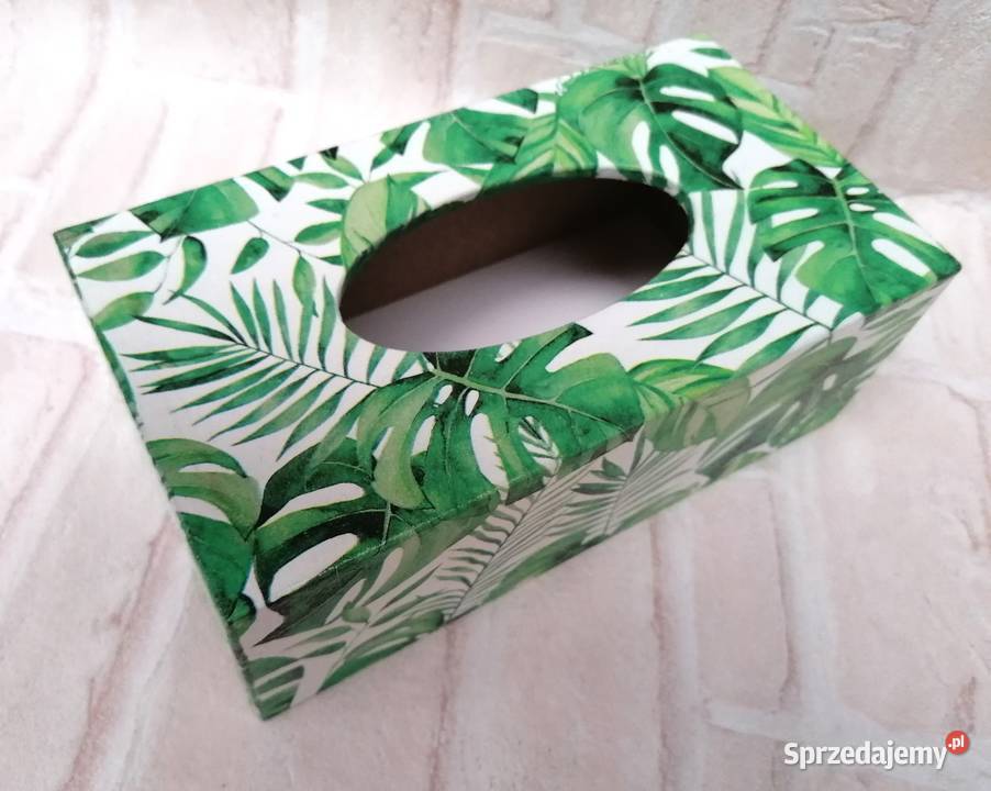 Kuchnia pudełko chustecznik liście monstera Warszawa