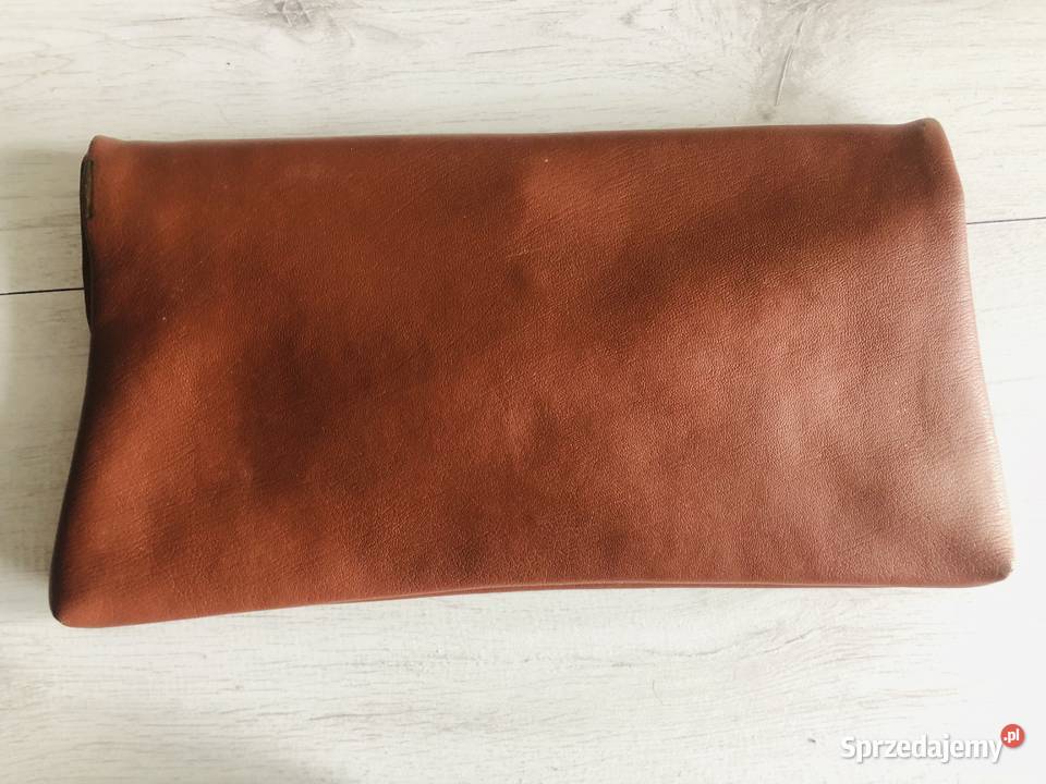 Torebka kopertówka brązowa damska Vintage Kolekcje Łódź