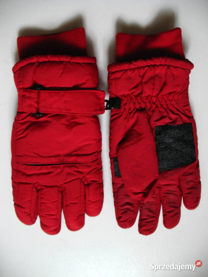 Grube ocieplane rękawiczki zimowe narciarskie