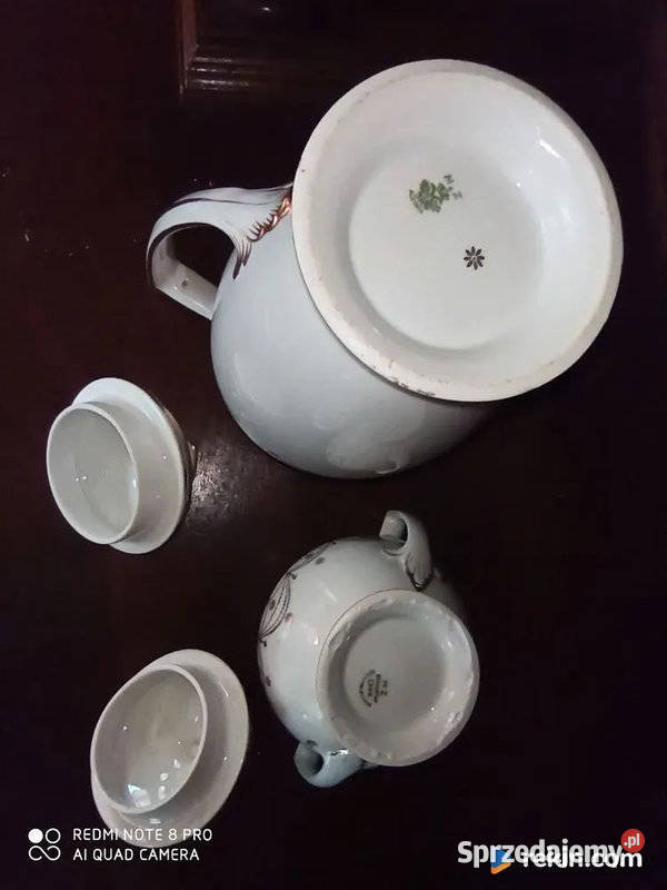 Dzbanek i cukiernica M Z Austria Moritz Zdekauer Porcelana i szkło Gdańsk