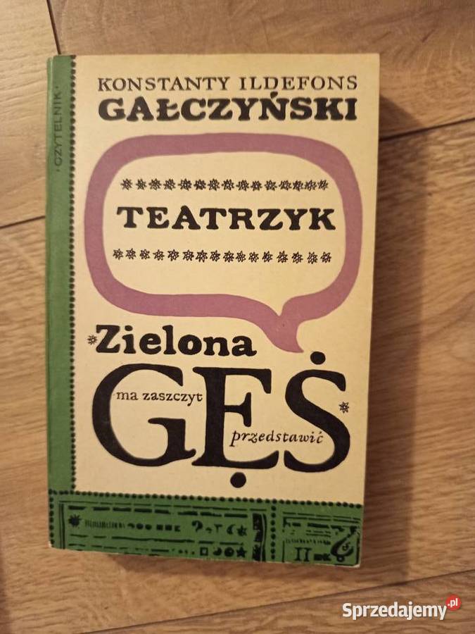 Konstanty Ildefons Gałczyński Teatrzyk Zielona mazowieckie Serock sprzedam