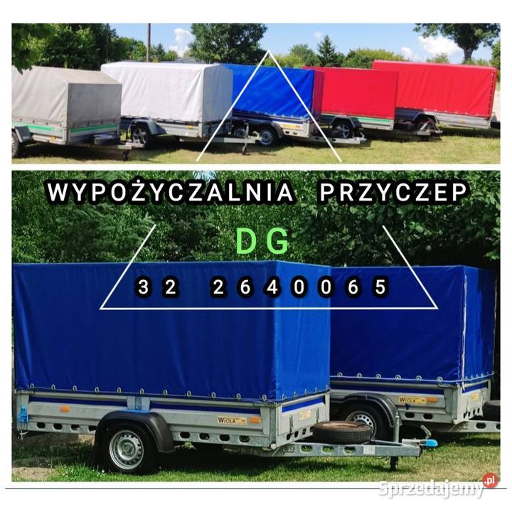 Wypożyczalnia Przyczep /przyczepa Samochodowa Do Wynajęcia Dąbrowa ...