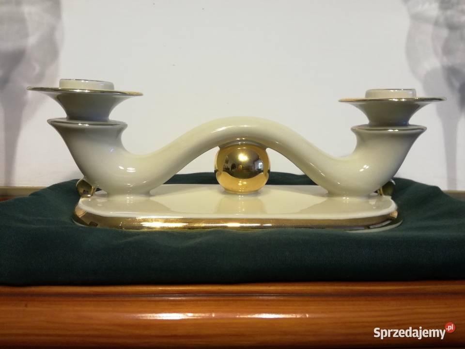 Przepiękny stary świecznik Hertel Jacob Bavaria