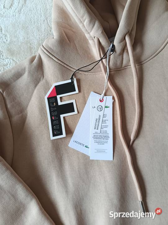 Bluza męska bawełniana Lacoste beżowa M regular Rozmiar M Białystok