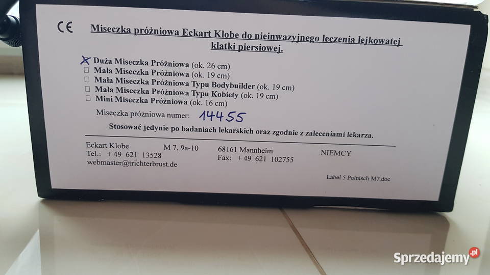 Miseczka próżniowa Eckart Klobe Świecie
