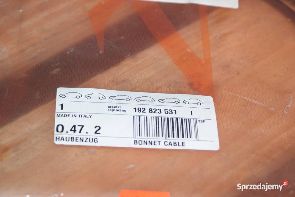 Linka pokrywy silnika 1750mm1690mm SEAT TOLEDO I mazowieckie Białobrzegi