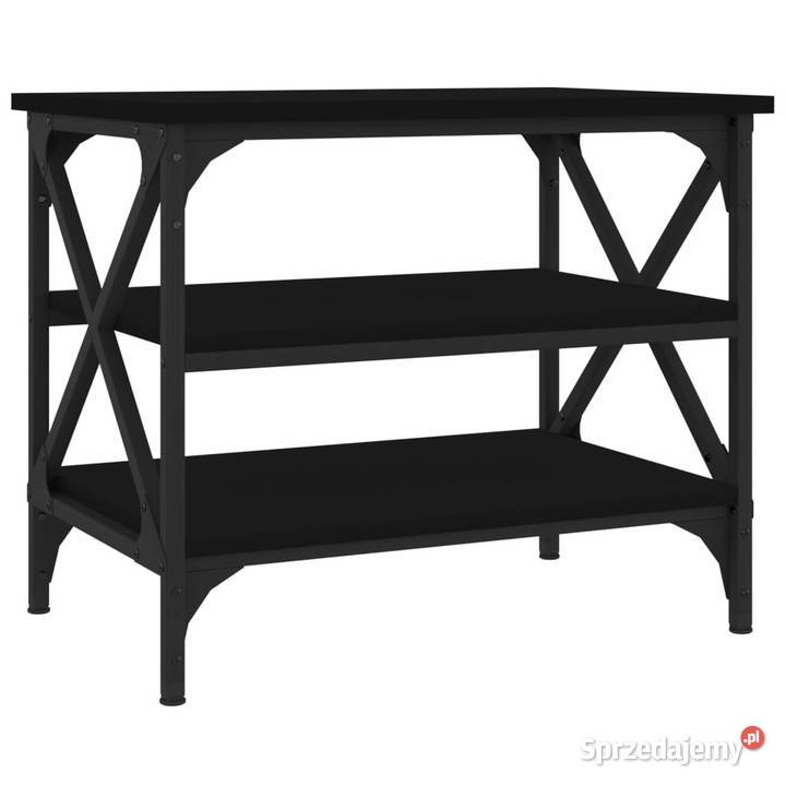 Stolik boczny czarny 55x38x45 materiał mazowieckie